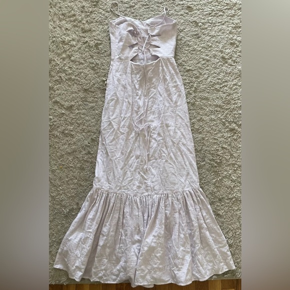 INTERMIX red white striped long maxi mermaid dress 0 - Picture 4 of 7